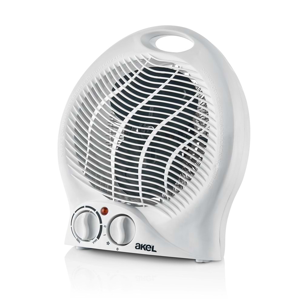 AS300BO-BEYAZ 1500W Fanlı Isıtıcı, Devrilme Emniyetli, Termostatlı, 3 Kademe Ayarlanabilir Fanlı