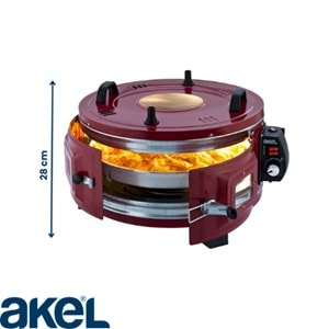 AKEL AF140 STANDART DÖNER TEPSİ VE TERMOSTATLI YUVARLAK FIRIN