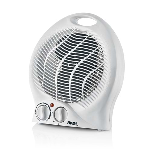 AS300BO-BEYAZ 1500W Fanlı Isıtıcı, Devrilme Emniyetli, Termostatlı, 3 Kademe Ayarlanabilir Fanlı