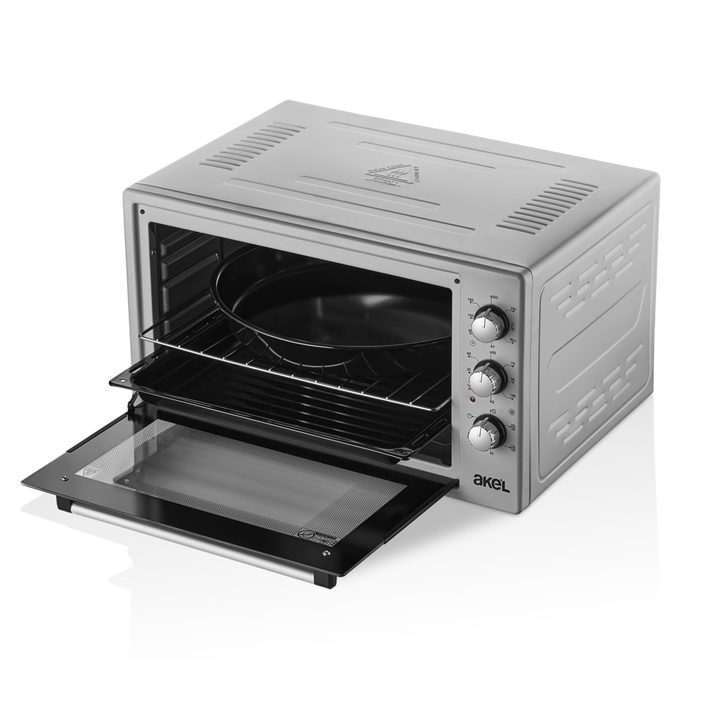 Akel Lambalı, Turbo Fanlı, Termostatlı, Çift Tepsili 48 Litre Midi Fırın Af948lf